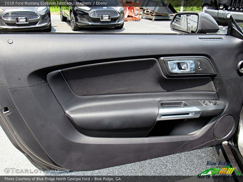 Magnetic / Ebony 2018 Ford Mustang EcoBoost Fastback