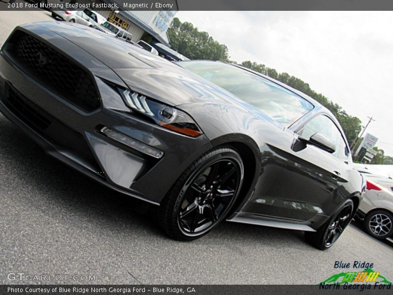 Magnetic / Ebony 2018 Ford Mustang EcoBoost Fastback