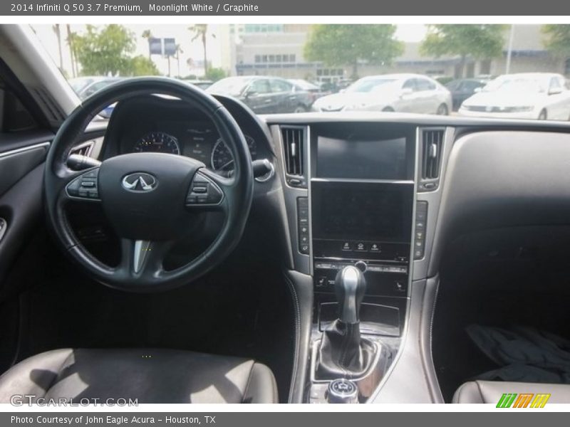 Moonlight White / Graphite 2014 Infiniti Q 50 3.7 Premium