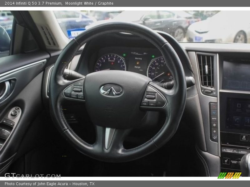Moonlight White / Graphite 2014 Infiniti Q 50 3.7 Premium