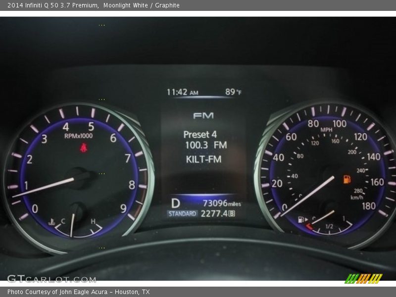 Moonlight White / Graphite 2014 Infiniti Q 50 3.7 Premium