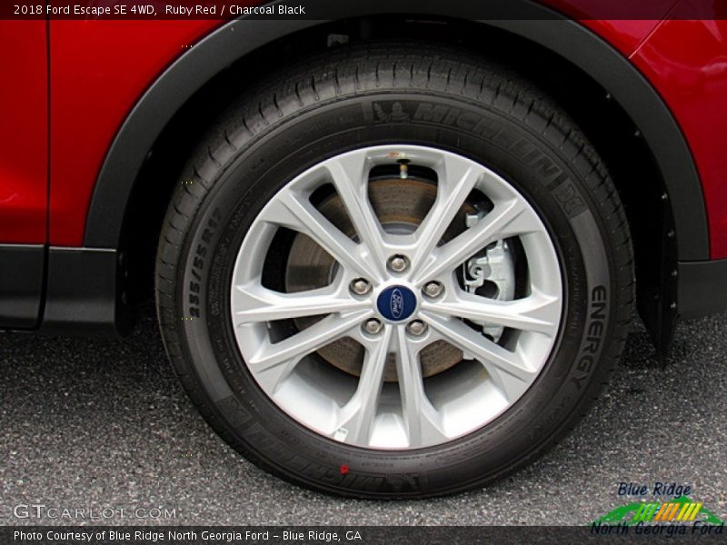 Ruby Red / Charcoal Black 2018 Ford Escape SE 4WD
