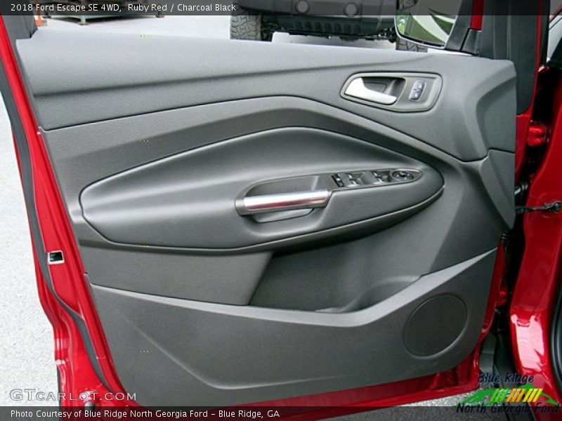 Ruby Red / Charcoal Black 2018 Ford Escape SE 4WD