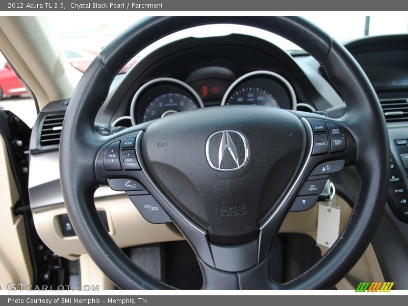 Crystal Black Pearl / Parchment 2012 Acura TL 3.5