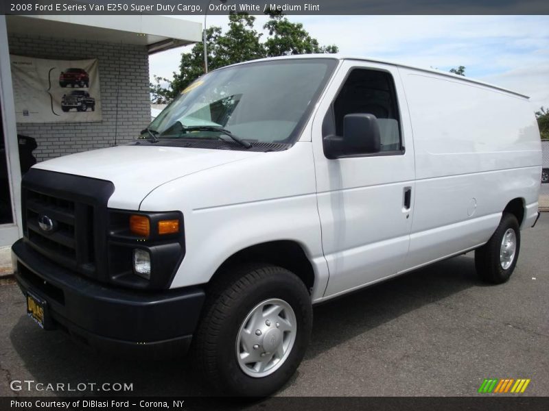 Oxford White / Medium Flint 2008 Ford E Series Van E250 Super Duty Cargo
