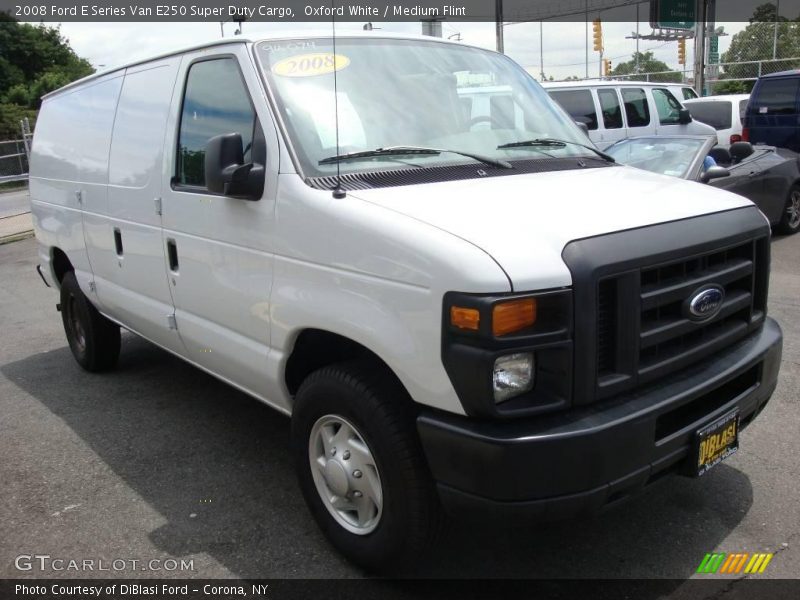Oxford White / Medium Flint 2008 Ford E Series Van E250 Super Duty Cargo