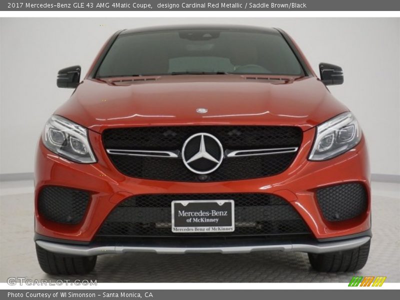 designo Cardinal Red Metallic / Saddle Brown/Black 2017 Mercedes-Benz GLE 43 AMG 4Matic Coupe