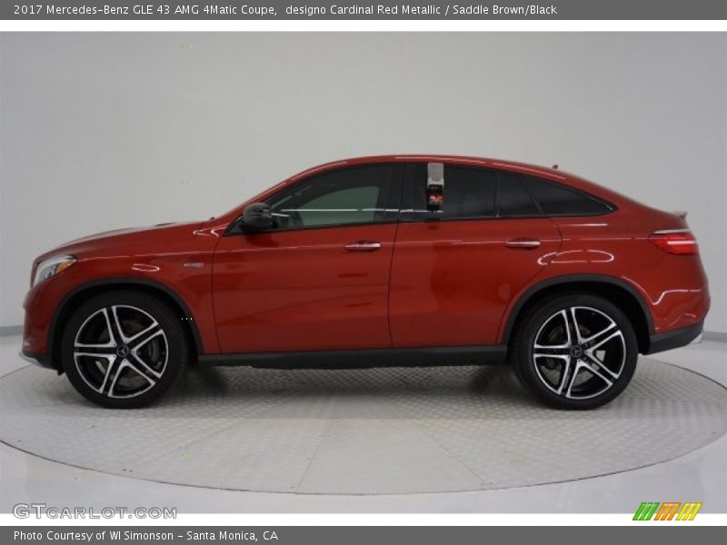 designo Cardinal Red Metallic / Saddle Brown/Black 2017 Mercedes-Benz GLE 43 AMG 4Matic Coupe