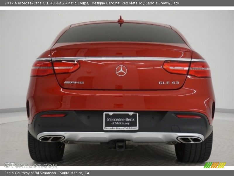 designo Cardinal Red Metallic / Saddle Brown/Black 2017 Mercedes-Benz GLE 43 AMG 4Matic Coupe