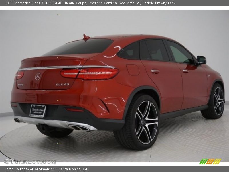 designo Cardinal Red Metallic / Saddle Brown/Black 2017 Mercedes-Benz GLE 43 AMG 4Matic Coupe