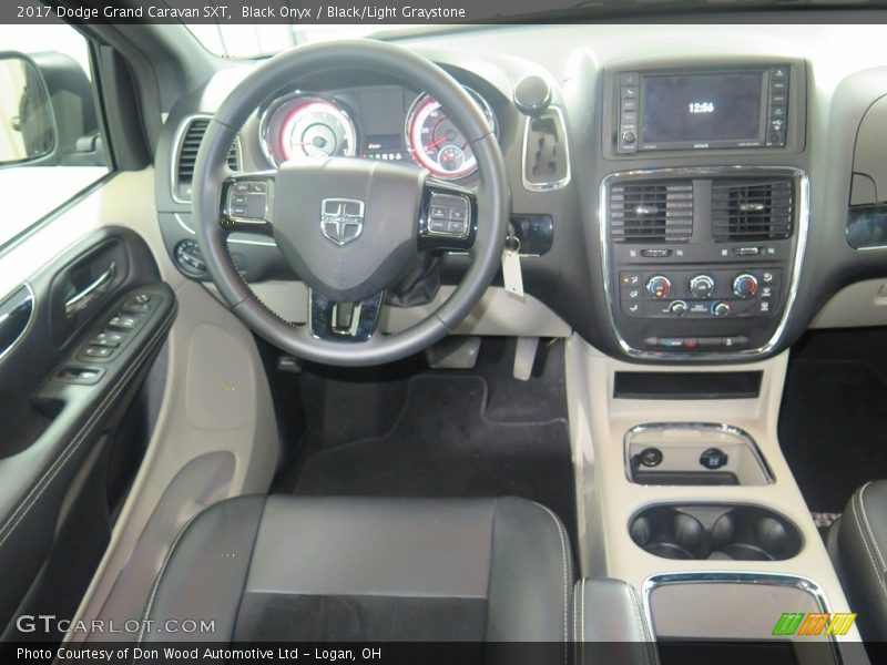 Black Onyx / Black/Light Graystone 2017 Dodge Grand Caravan SXT