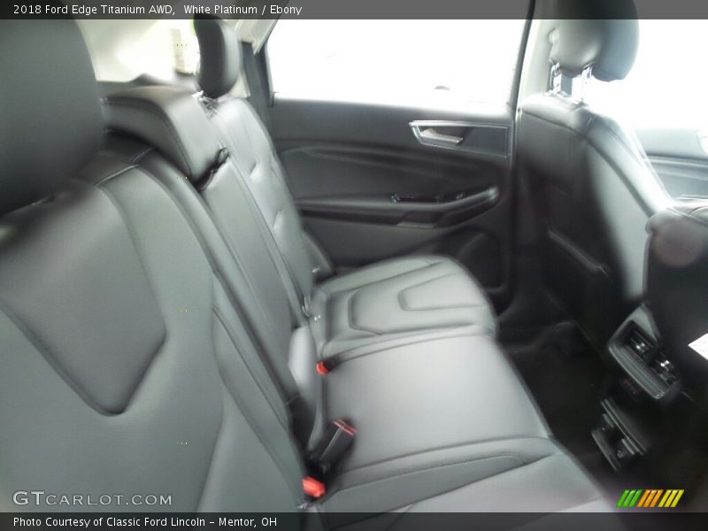 White Platinum / Ebony 2018 Ford Edge Titanium AWD