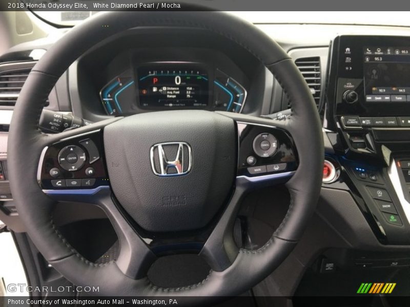 White Diamond Pearl / Mocha 2018 Honda Odyssey Elite