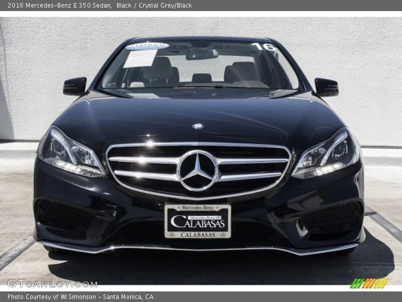 Black / Crystal Grey/Black 2016 Mercedes-Benz E 350 Sedan