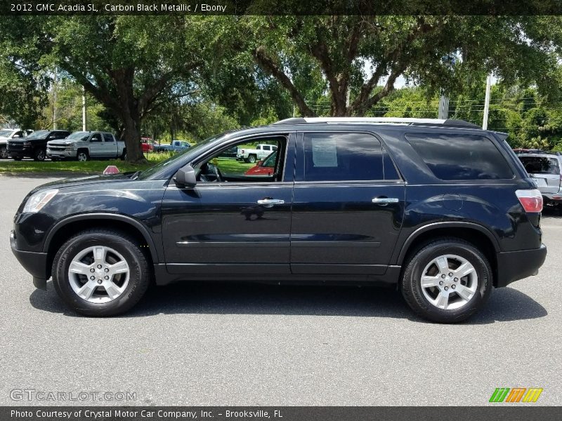 Carbon Black Metallic / Ebony 2012 GMC Acadia SL