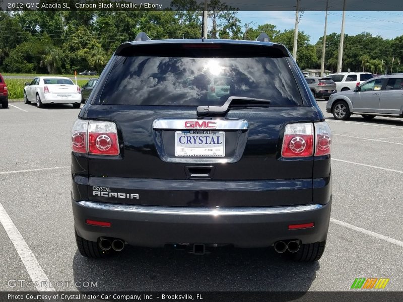 Carbon Black Metallic / Ebony 2012 GMC Acadia SL