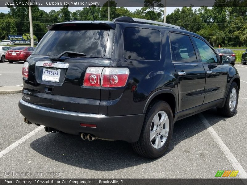 Carbon Black Metallic / Ebony 2012 GMC Acadia SL