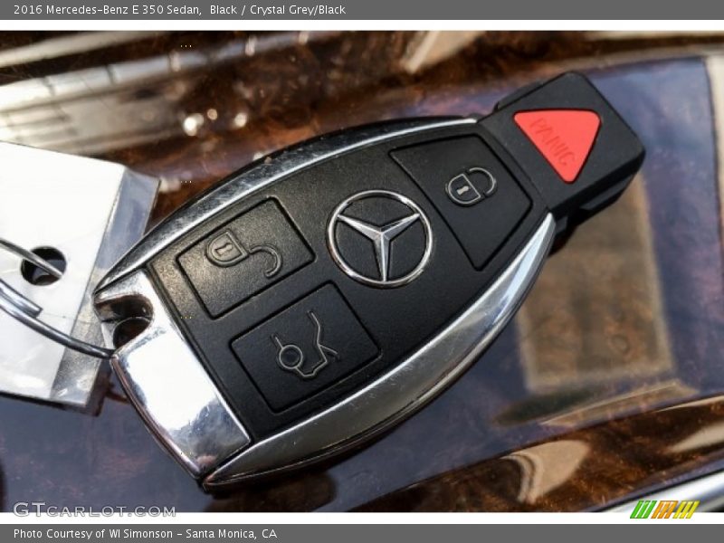Black / Crystal Grey/Black 2016 Mercedes-Benz E 350 Sedan