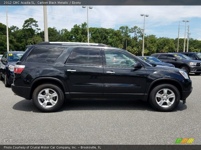 Carbon Black Metallic / Ebony 2012 GMC Acadia SL