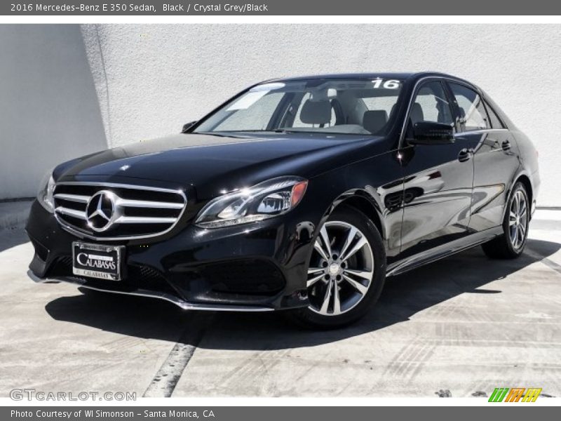 Black / Crystal Grey/Black 2016 Mercedes-Benz E 350 Sedan