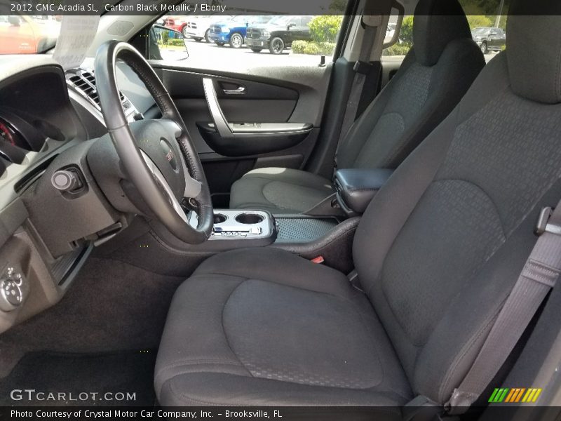 Carbon Black Metallic / Ebony 2012 GMC Acadia SL