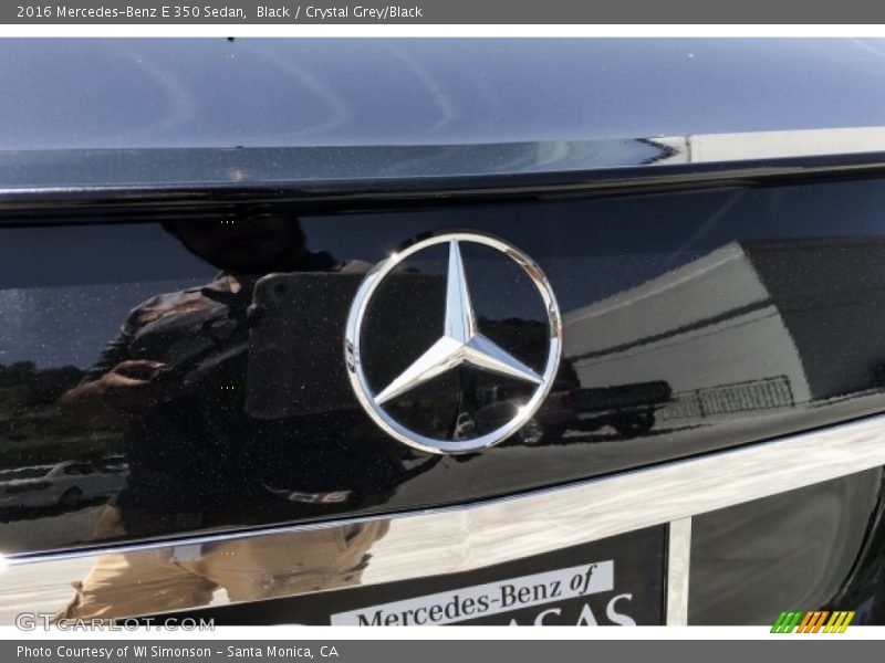 Black / Crystal Grey/Black 2016 Mercedes-Benz E 350 Sedan