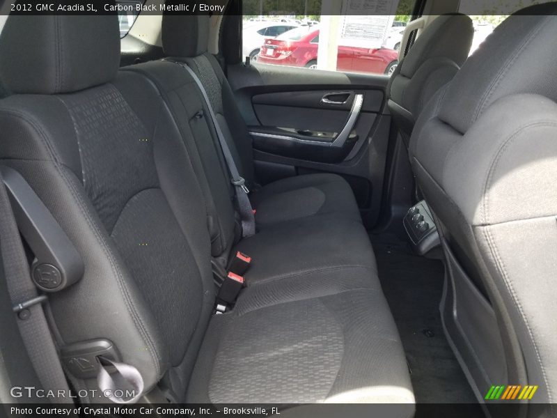 Carbon Black Metallic / Ebony 2012 GMC Acadia SL