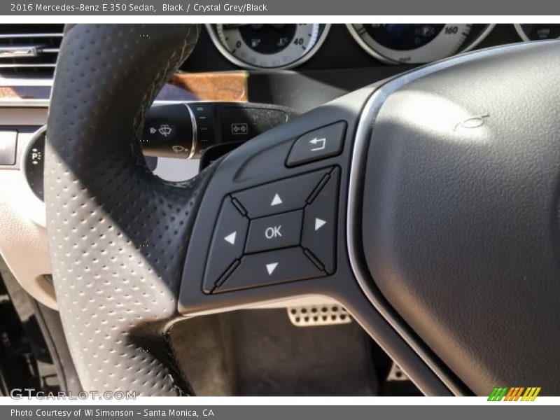 Black / Crystal Grey/Black 2016 Mercedes-Benz E 350 Sedan