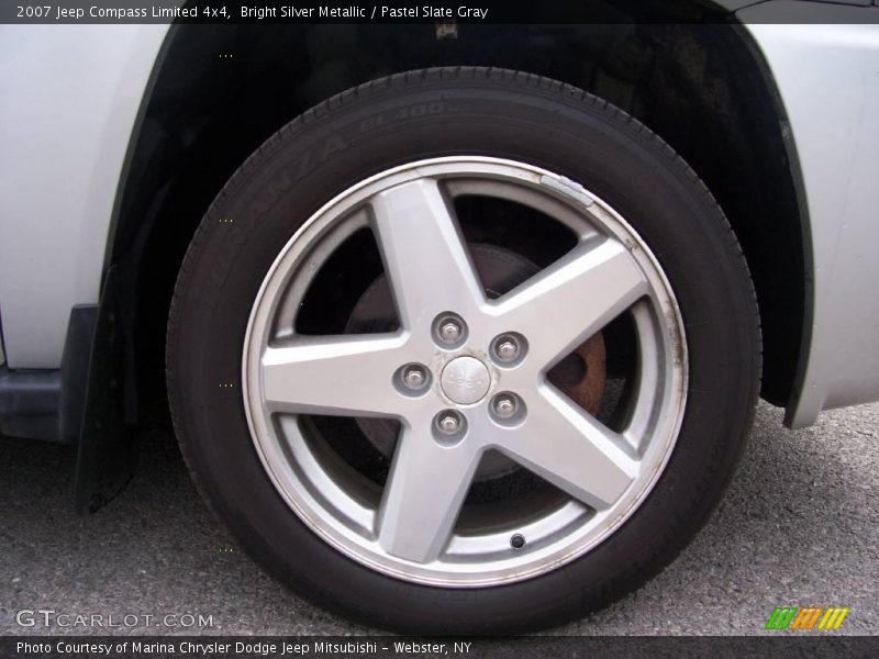Bright Silver Metallic / Pastel Slate Gray 2007 Jeep Compass Limited 4x4