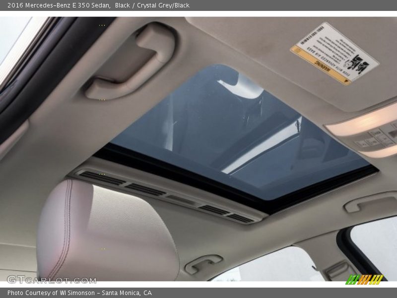 Black / Crystal Grey/Black 2016 Mercedes-Benz E 350 Sedan