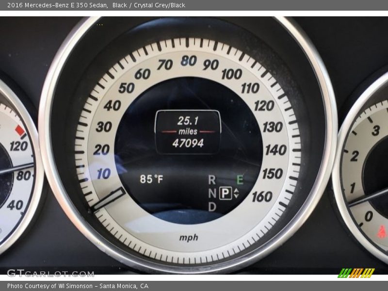 Black / Crystal Grey/Black 2016 Mercedes-Benz E 350 Sedan