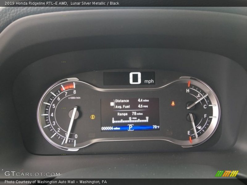  2019 Ridgeline RTL-E AWD RTL-E AWD Gauges