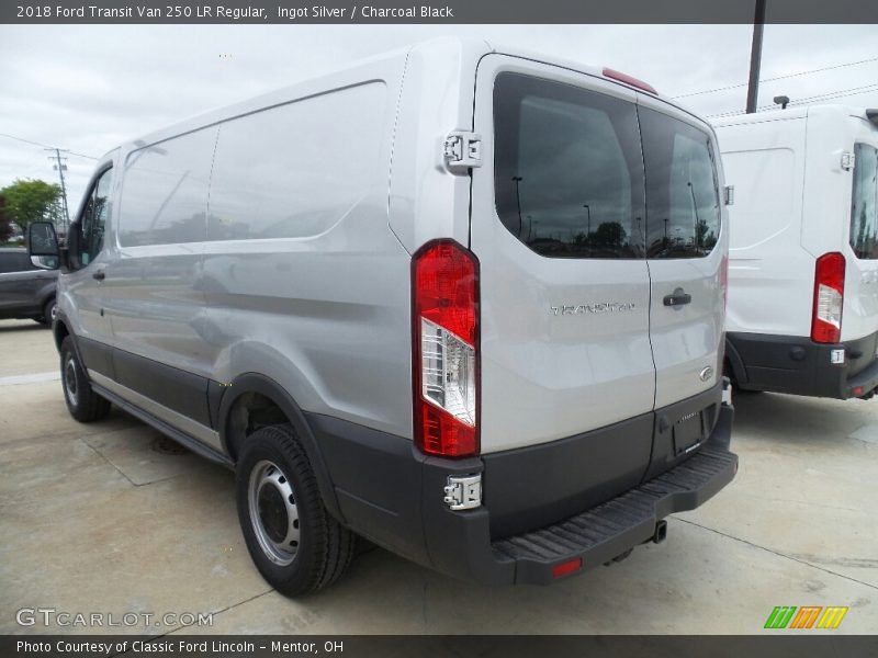 Ingot Silver / Charcoal Black 2018 Ford Transit Van 250 LR Regular