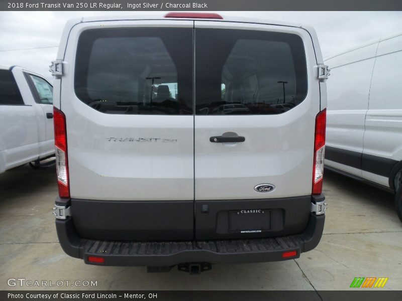 Ingot Silver / Charcoal Black 2018 Ford Transit Van 250 LR Regular