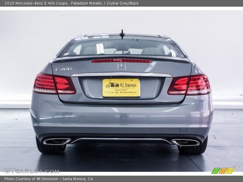 Palladium Metallic / Crystal Grey/Black 2016 Mercedes-Benz E 400 Coupe