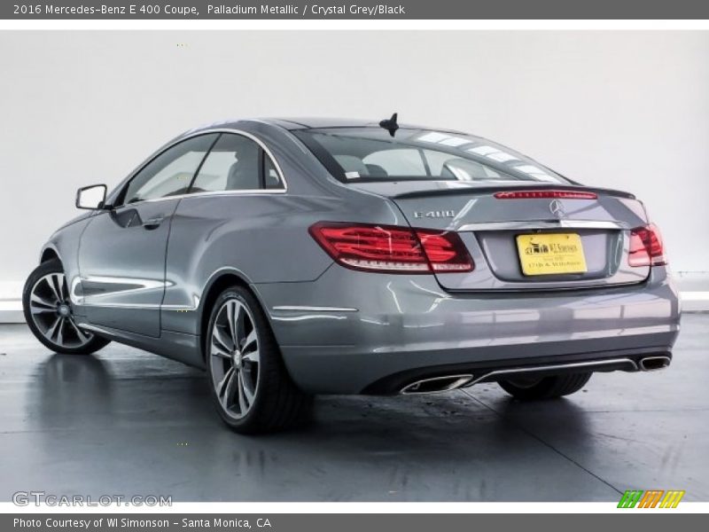 Palladium Metallic / Crystal Grey/Black 2016 Mercedes-Benz E 400 Coupe