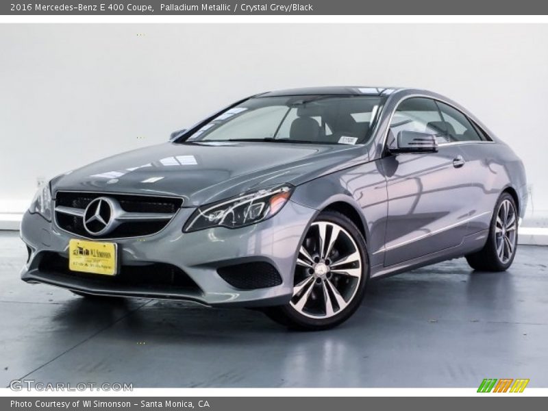 Palladium Metallic / Crystal Grey/Black 2016 Mercedes-Benz E 400 Coupe