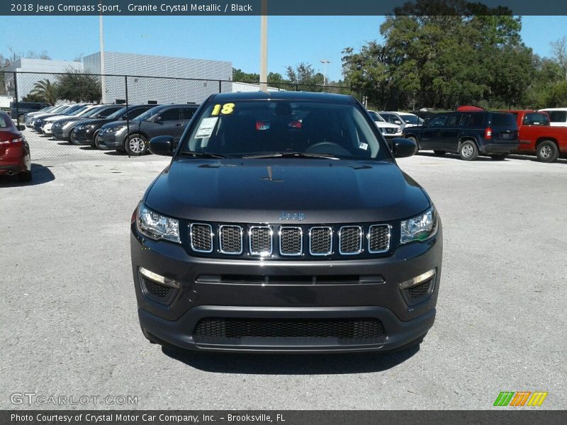 Granite Crystal Metallic / Black 2018 Jeep Compass Sport