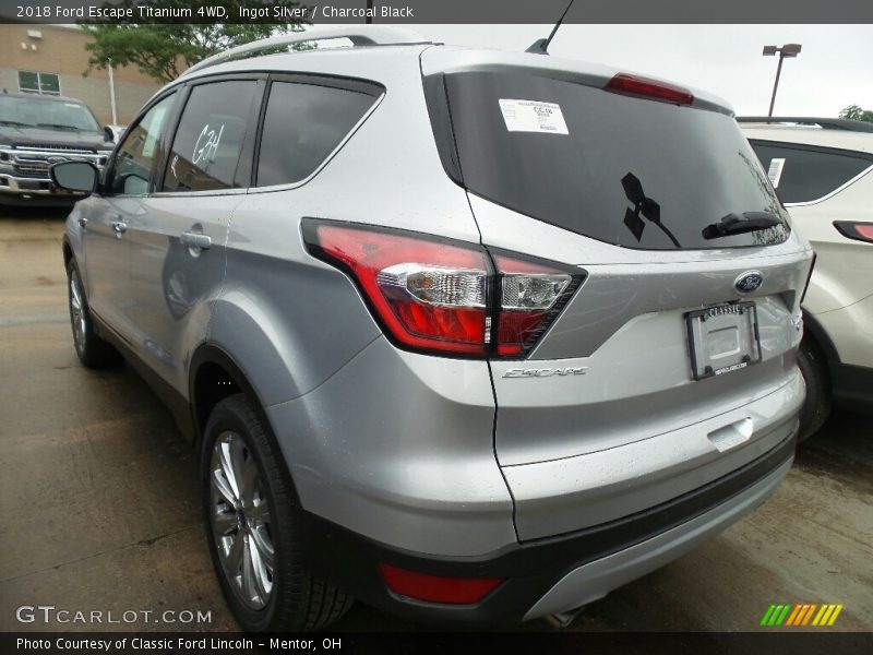 Ingot Silver / Charcoal Black 2018 Ford Escape Titanium 4WD