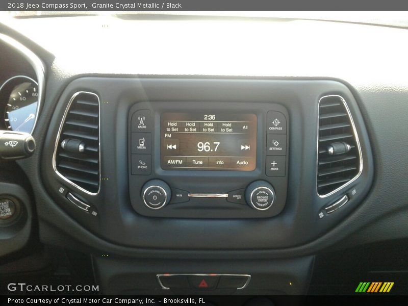 Granite Crystal Metallic / Black 2018 Jeep Compass Sport