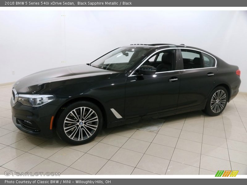 Black Sapphire Metallic / Black 2018 BMW 5 Series 540i xDrive Sedan
