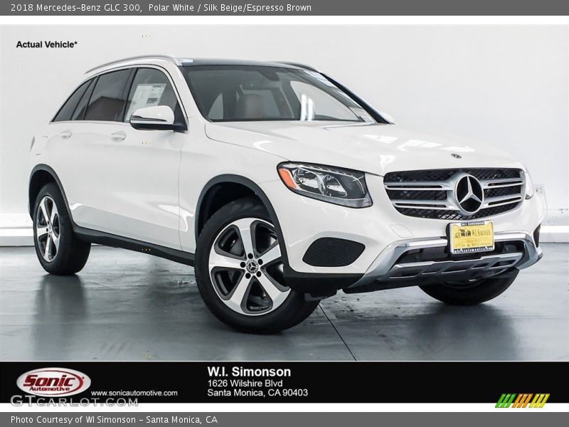 Polar White / Silk Beige/Espresso Brown 2018 Mercedes-Benz GLC 300