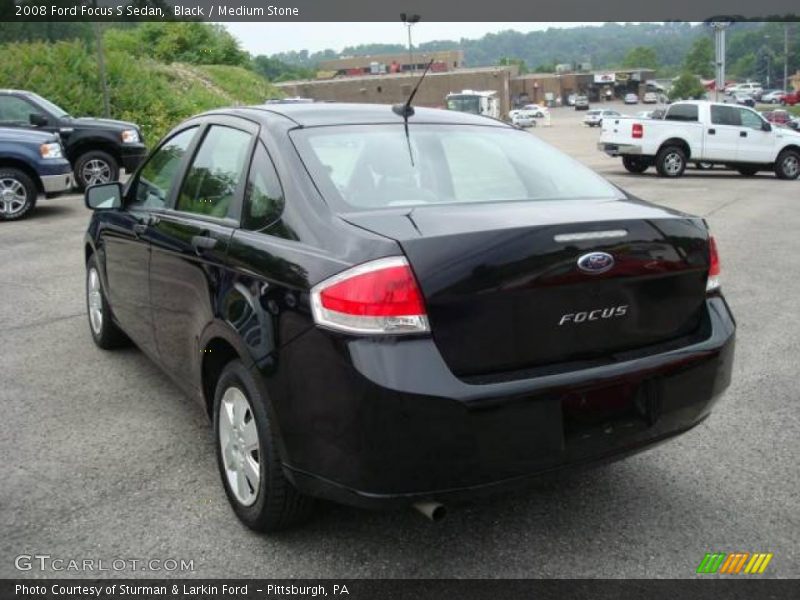 Black / Medium Stone 2008 Ford Focus S Sedan