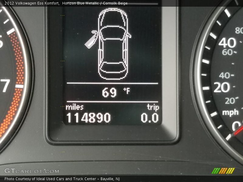 Horizon Blue Metallic / Cornsilk Beige 2012 Volkswagen Eos Komfort