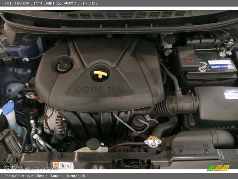 Atlantic Blue / Black 2013 Hyundai Elantra Coupe GS