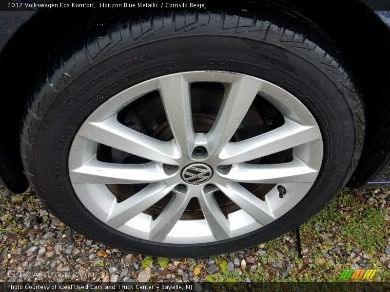 Horizon Blue Metallic / Cornsilk Beige 2012 Volkswagen Eos Komfort