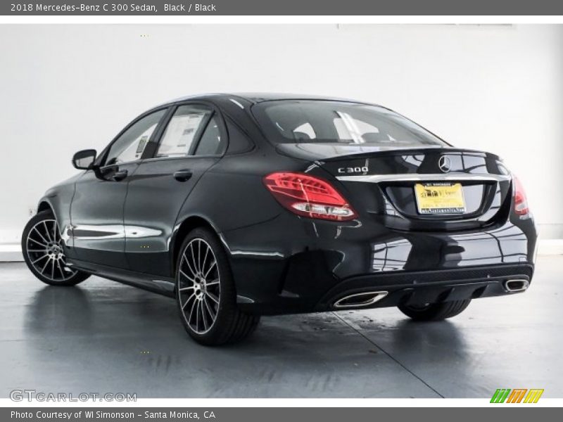 Black / Black 2018 Mercedes-Benz C 300 Sedan