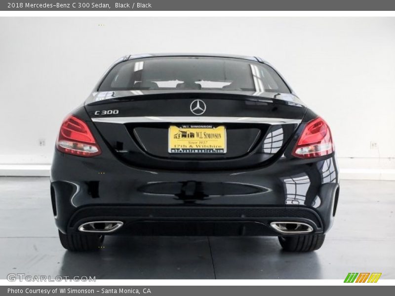 Black / Black 2018 Mercedes-Benz C 300 Sedan
