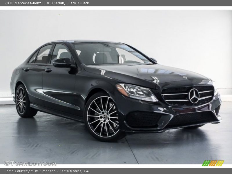Black / Black 2018 Mercedes-Benz C 300 Sedan