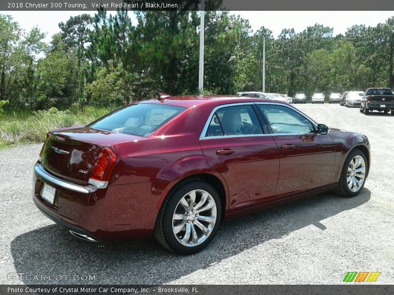 Velvet Red Pearl / Black/Linen 2018 Chrysler 300 Touring